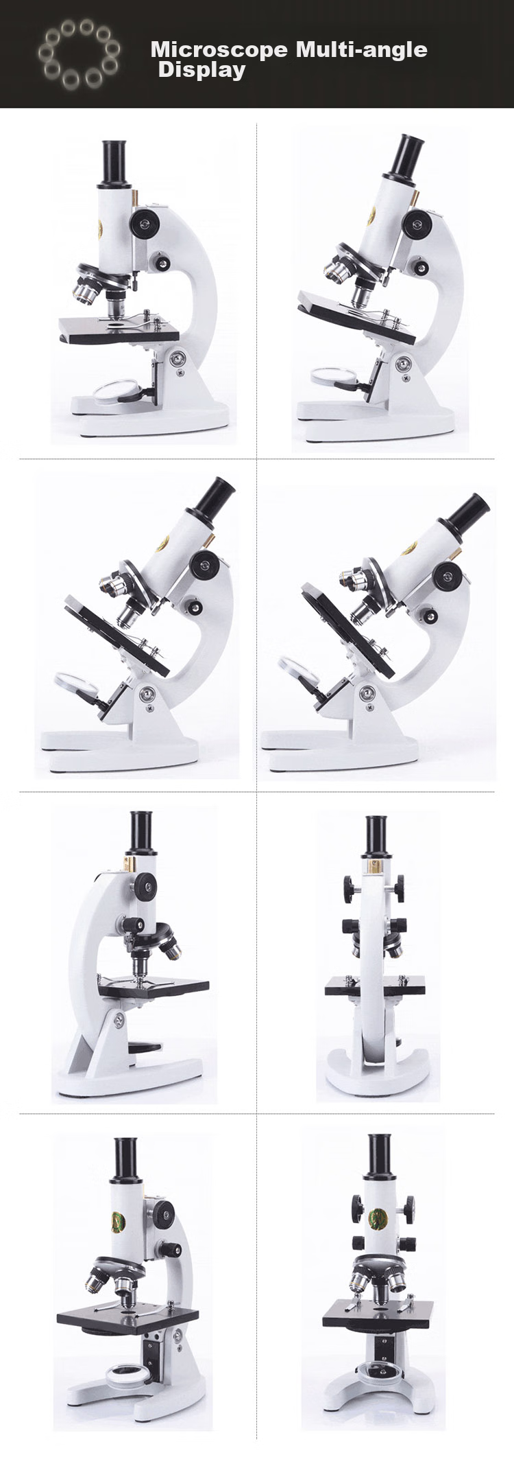 Phenix XSP-02 Monocular Biological Microscope, 640x Magnification, Professional High-Definition, for Primary School And Middle School Entrance Exams, Teaching Model 7