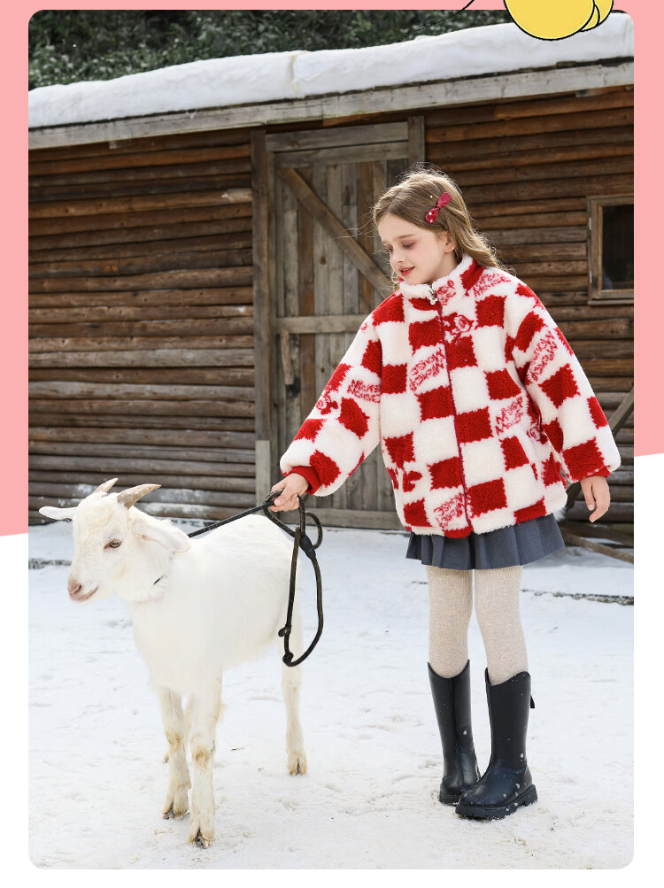 Disney Korean Style Children's Lamb Fleece Jacket 2025 Autumn Winter New Girls Boys Thickened Cotton-Padded Coat for Older Kids 4
