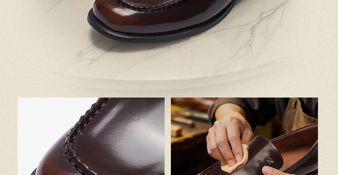 Laird & Laird Laifu Family 2026 New Round Toe Genuine Leather Chunky Heel Loafers for Women 24801 Rust Brown BRB 35 8