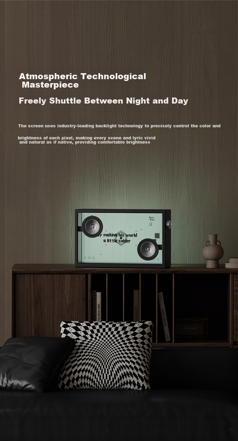 ART'MASTER Art 1 Floating Transparent Lyrics Speaker, Visual Desktop Bluetooth Speaker, Home Living Room Bedroom Speaker, Smart Home Birthday Gift 5