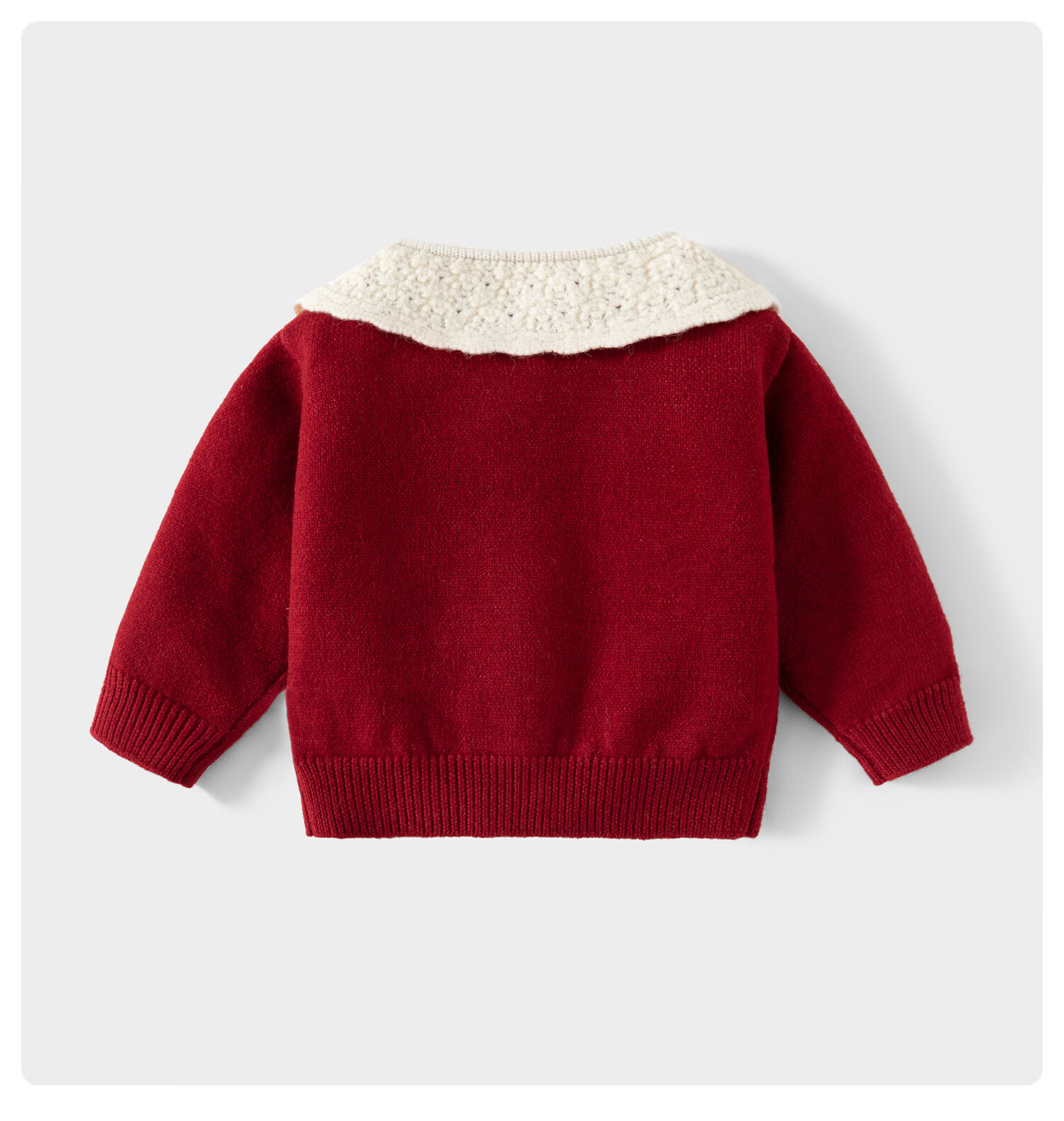 Banxidi Girls Sweater Spring 2026 New Children's Fashion Knitted Cardigan Baby Spring Autumn Jacket New Year Outfit 10
