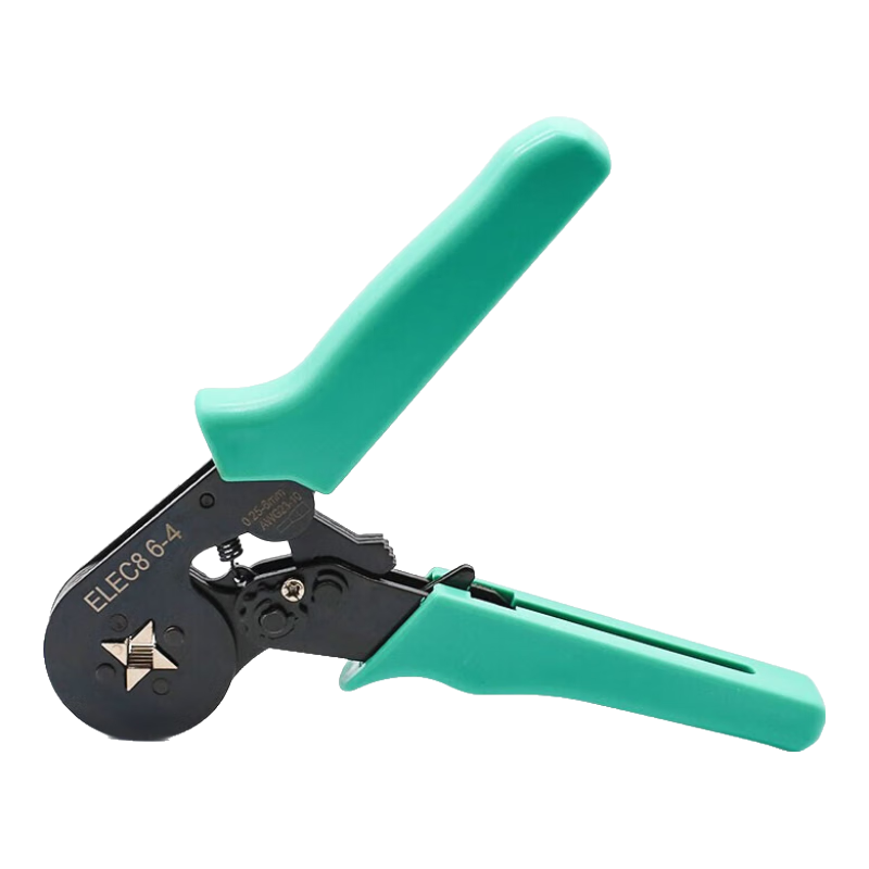 ELECALL Crimping Pliers (After Crimping, Square-Shaped) Mini ELEC8 6-4 Ratchet-Type Tubular Terminal Pliers for Home And Industrial Use