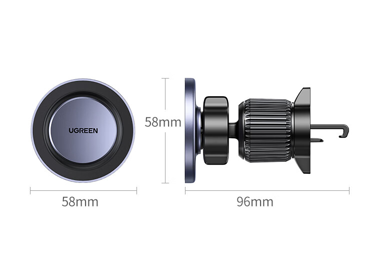 UGREEN Car Phone Holder, Suction Cup Dashboard Mount for Vehicles, Center Console Navigation Windshield Windproof Mount 25