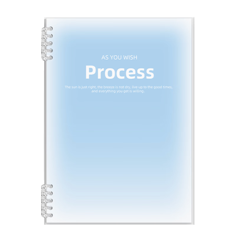 Xinsida 4-Pack B5 Thickened Loose-Leaf Notebook with Detachable Coil, High-Quality Hinged Binder, Ring Clip, Ruled Paper for Middle and High School, Lightweight and Comfortable