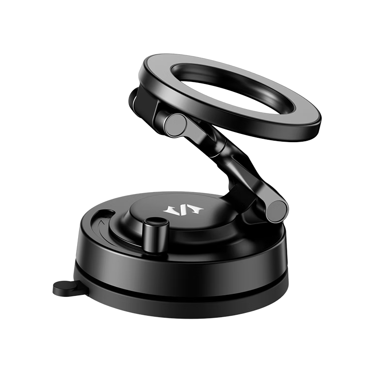 Magnetic Car Phone Holder Vacuum Suction Cup Mount for Car Navigation Obsidian Black