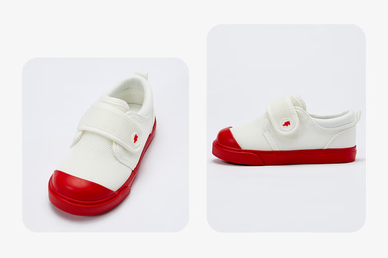 DAVE & BELLA Children's Boys Kindergarten Sneakers Spring Girls Toddler Shoes 2024 Soft-Soled Breathable Kids' Shoes 8
