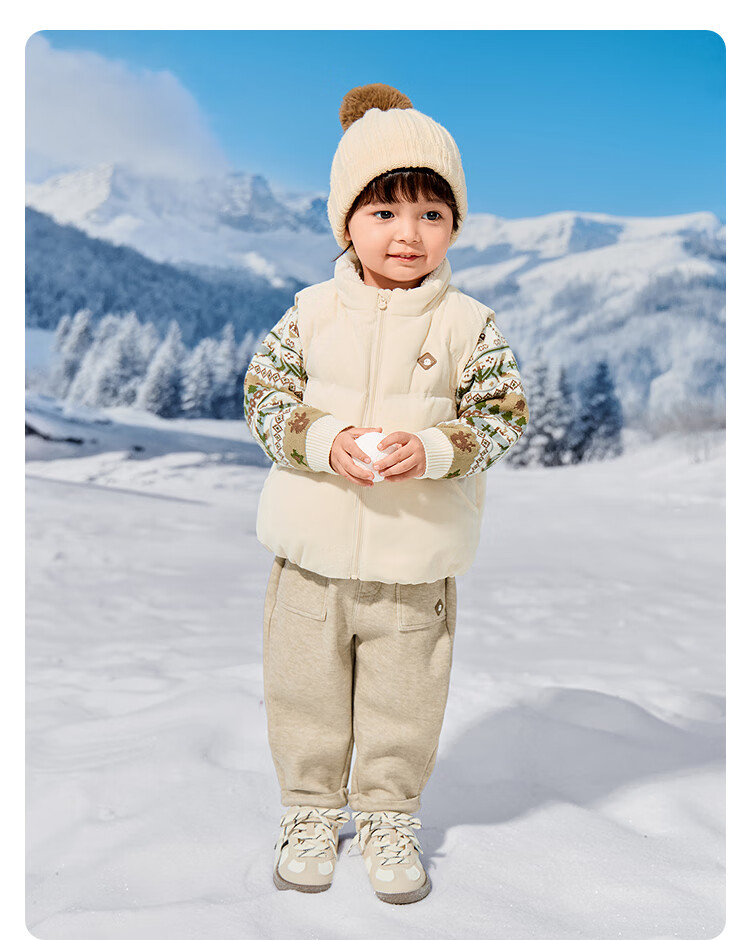 Balabala Kids Baby Down Vest Boys Warm Jacket 2025 Winter Collection [Mall Edition] 201425101104 3