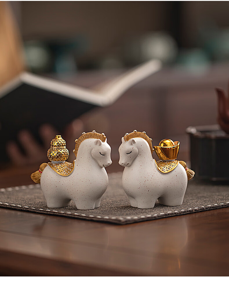 Kongsheng Guochao Prosperity Horse Orange Creative Corporate New Year Gift Premium Souvenir Friend Birthday Gift Year of the Horse Ornament 3