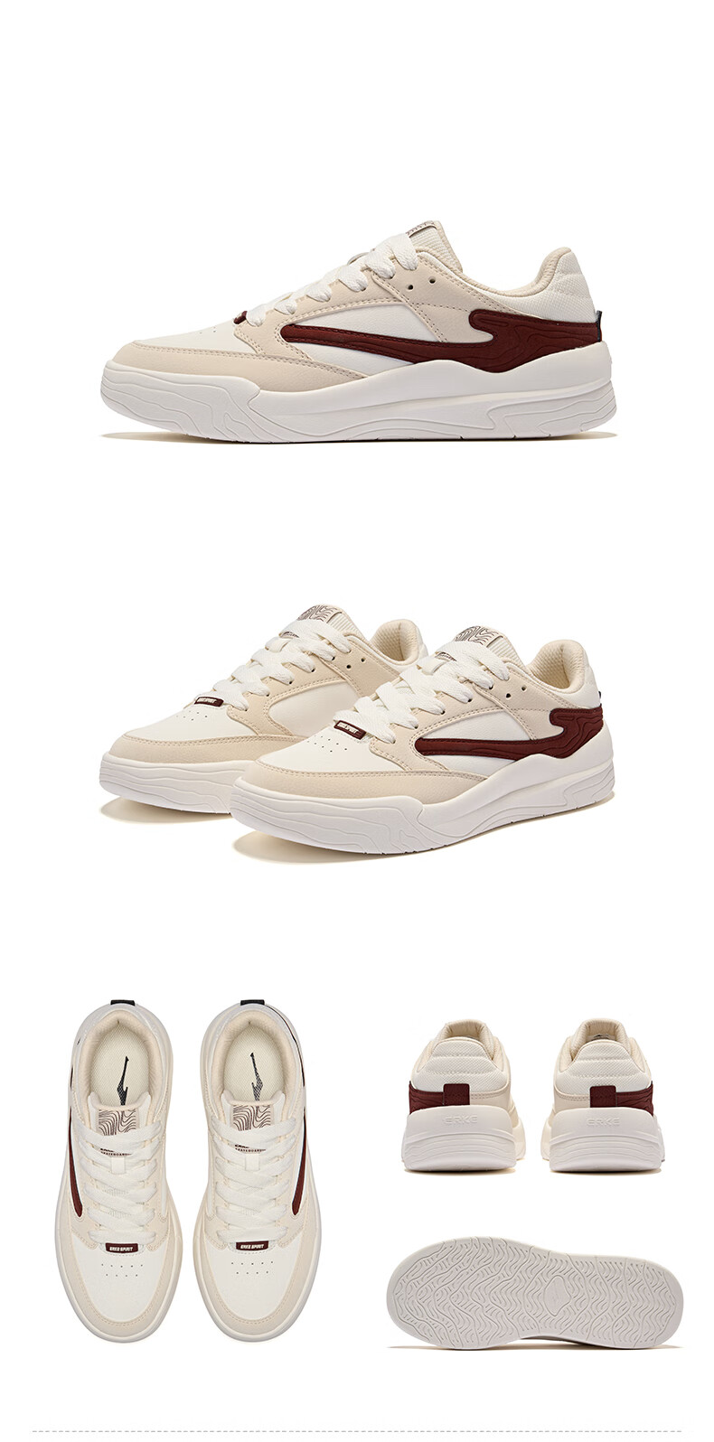 ERKE Men's Sneakers 2026 New Lightweight Casual White Shoes Sports Shoes | Jinghong 3 23