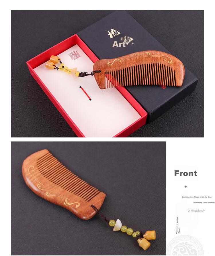 TaTanice Lice Comb Set: Thick Plastic Fine-Tooth Comb for Children to Remove Lice Eggs And Dandruff (2 Pieces) 6