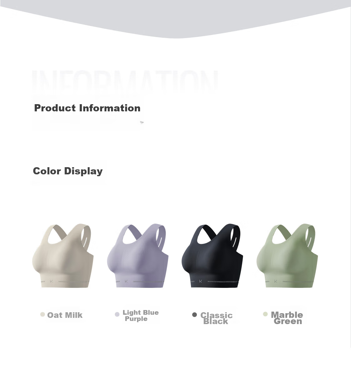 Keep Women's Sports Bra with Beautiful Back Design, Medium Firmness Yoga Bra, Quick-Dry Pilates Vest, Push-Up Anti-Shock Fitness Training Wear 29