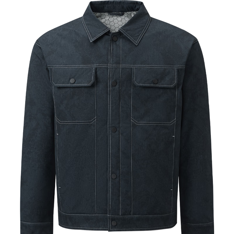 HLAHLA Men's Down Jacket 25 Winter Mountain Series Not High Lapel Button Coat