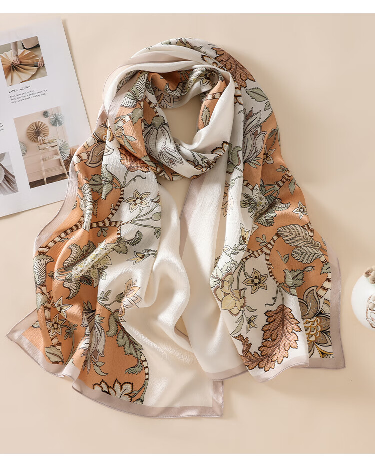 Hodo 100% Mulberry Silk Scarf Shawl for Women, Gift Box Set, Romantic 520 Gift for Loved Ones 11