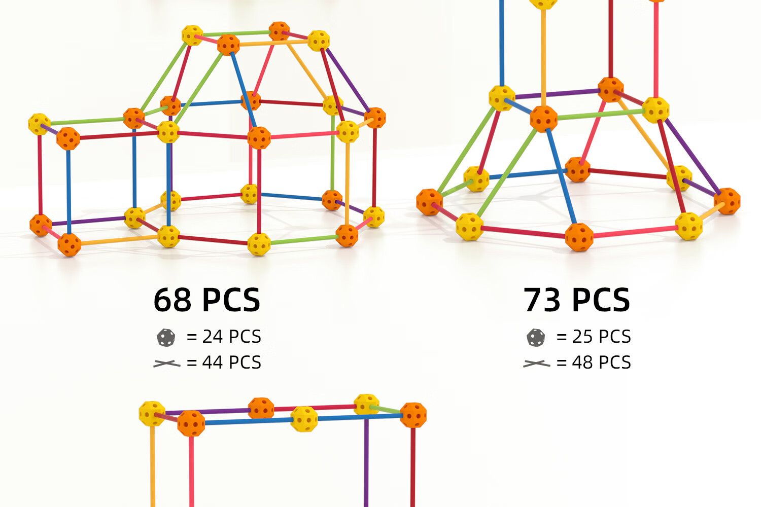 Pinwheel Little Constructor Children's Building Blocks Toy Educational Assembly Large Castle Construction Set for Boys, Glow-In Castle 15
