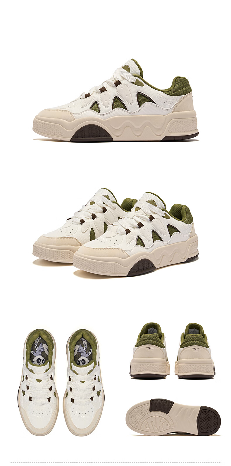 ERKE Men's Sneakers 2026 New Lightweight White Casual Sports Shoes Battery Panda 6 25