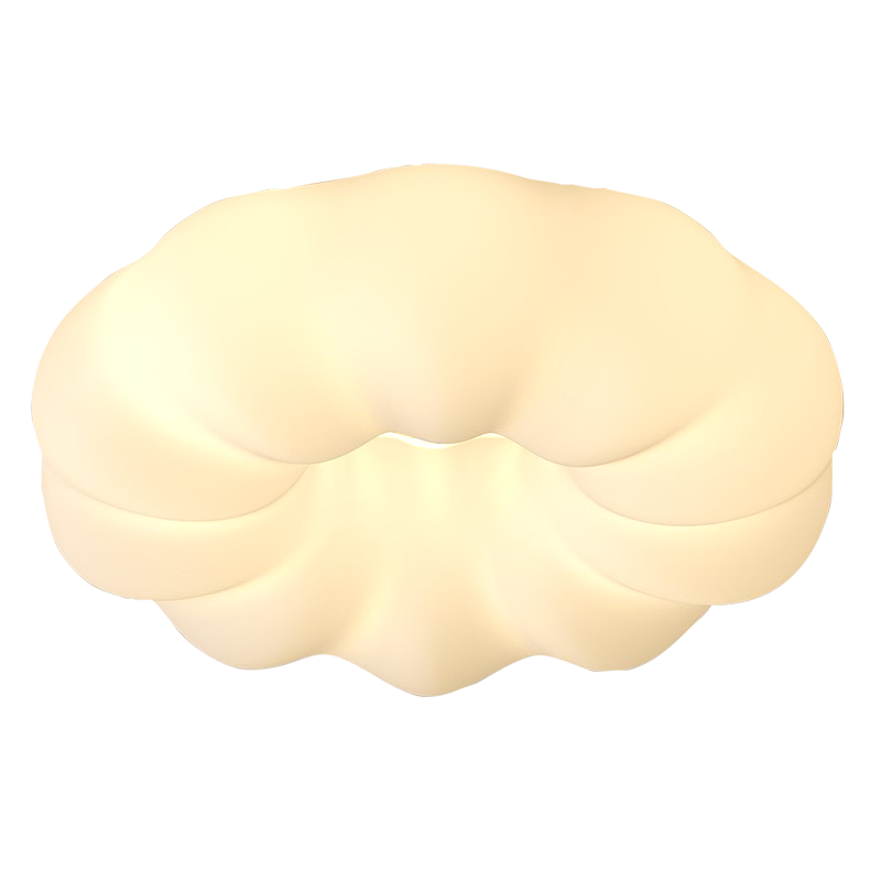 Huipu Bedroom Cloud LED Ceiling Light, Cream Style Pumpkin Children's Room Lamp, Puyu Eye Protection Premium Light Smart Fixture