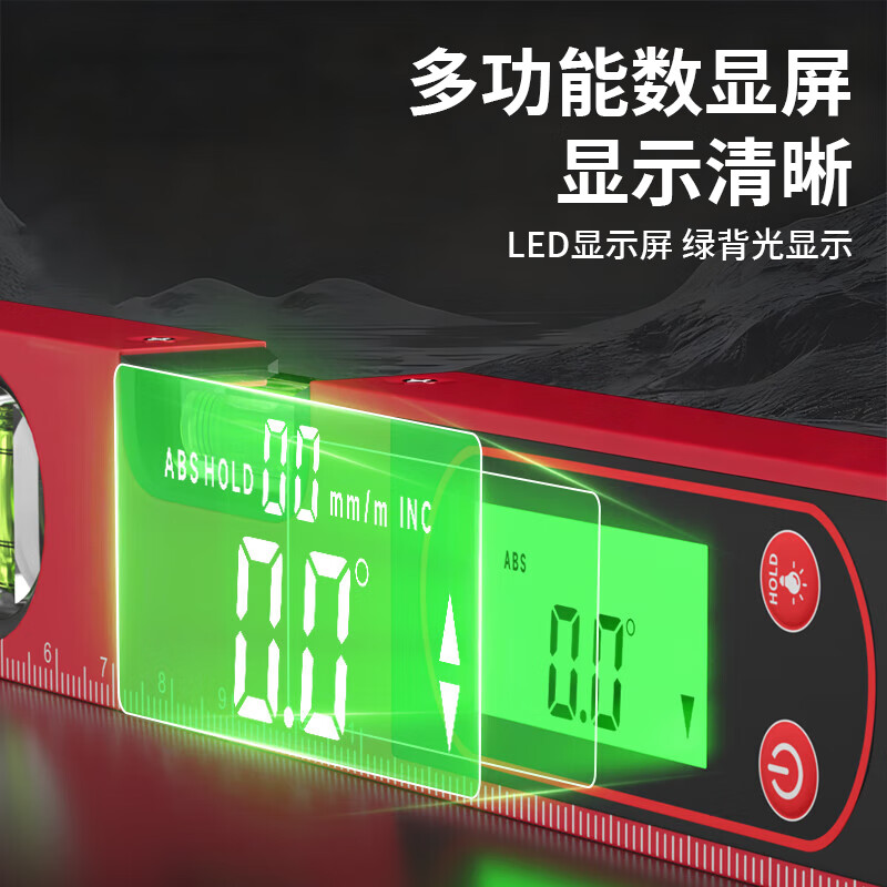 PadiLing Digital Level Electronic Spirit Level High-Precision Digital Ruler Slope Measuring Angle Meter with Strong Magnet