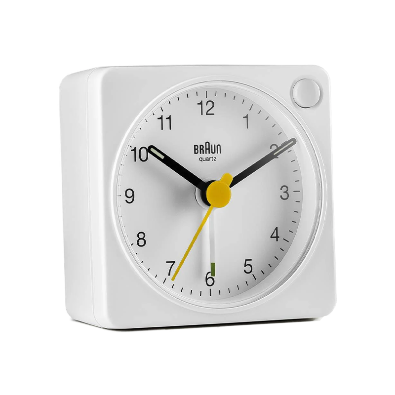 BRAUN Six-Point Sister Edition German Brand Original Imported Mini Alarm Clock 2026 New Multifunctional Snooze Wake-Up Clock Night Light Gift