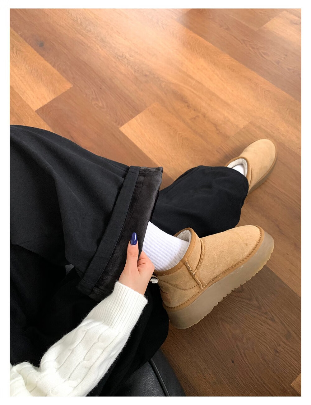 ICH MODE "Body Sculpting" Solid Color Loose Casual Pants 2026 New Versatile Curved Pants White M 5