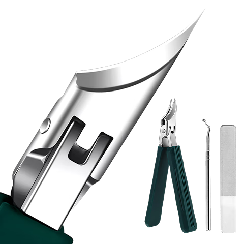 Huanalin Kai Ingrown Toenail Special Nail Clipper Pedicure Tool Set Slant Dead Skin Scissors Ingrown Toenail Repair Kit