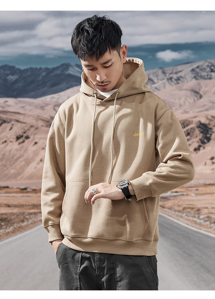 JEEP Men's Hooded Sweatshirt, Heavyweight Hoodie Jacket for Men, Loose-Fitting Spring And Autumn Outerwear for Men in 2026 14