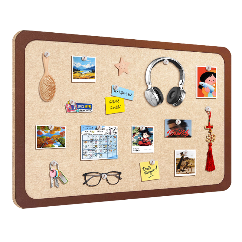 Flybook 60x120cm Felt Wall Sticker Removable Non-Damaging Polaroid Photo Wall Background Display Board Decorative Creative Cork Board Message Board Cultural Wall Rounded Corner Felt Board