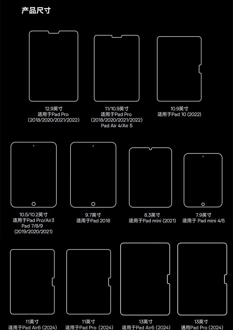 JPLAYER Tempered Glass Screen Protector for 2024/2025 Lenovo Xiaoxin Pad 11-inch Tablet, HD Anti-Scratch, Anti-Fingerprint Full Coverage Protective Film 1