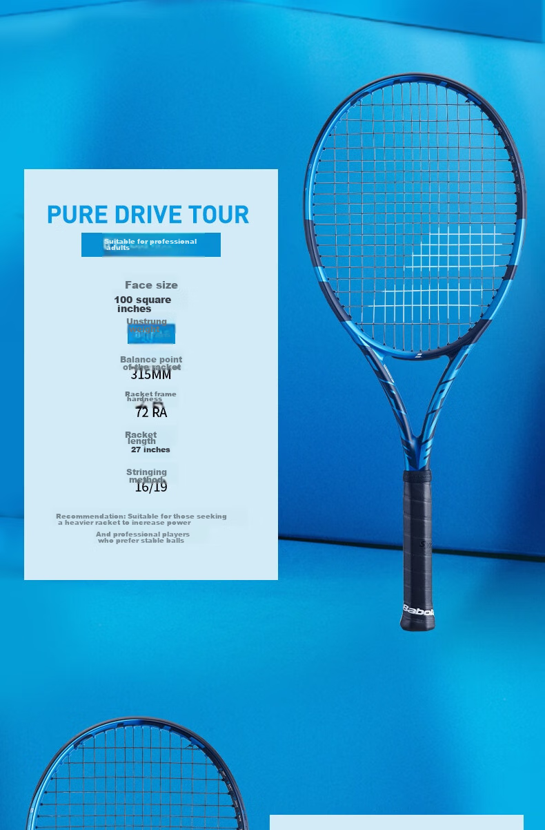 Babolat PURE DRIVE Professional Carbon Tennis Racket, Babolat 2025 Model PD, for Li Na And Wang Xinyu [Pre-Strung] 8