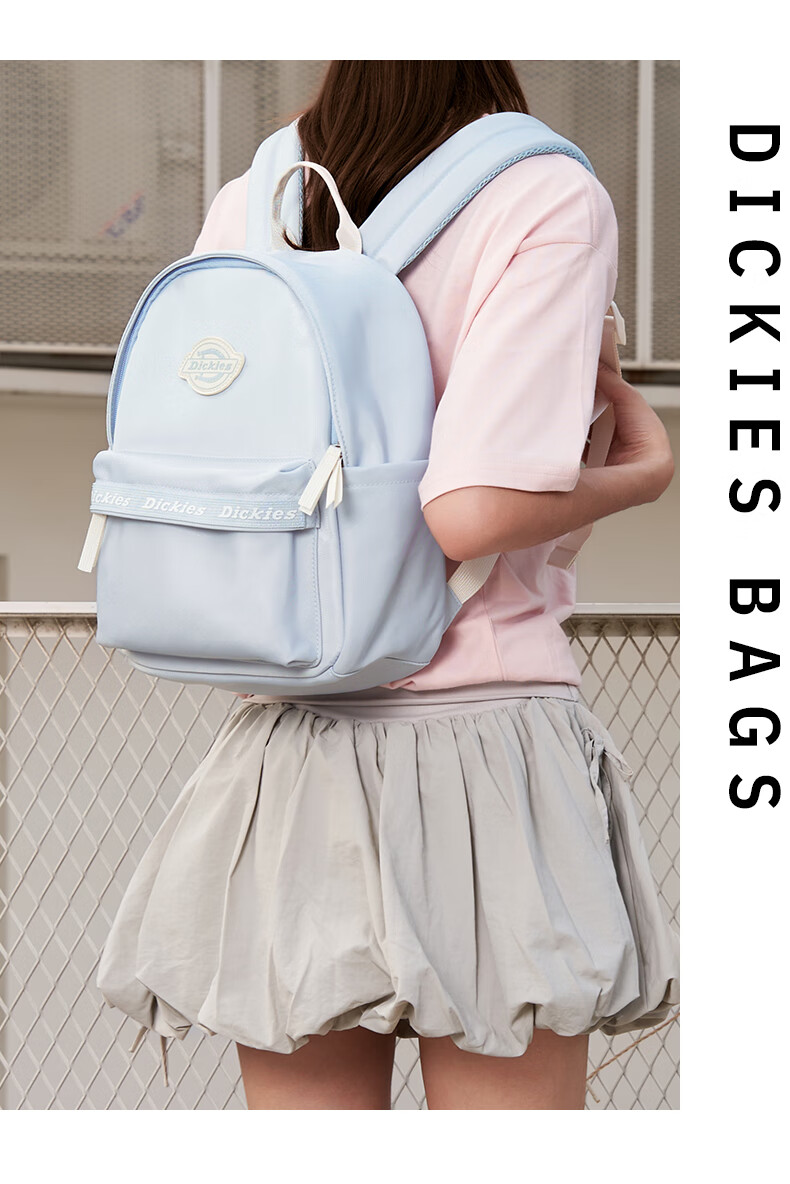 Dickies Summer Dopamine Large Capacity Backpack for Women College and High School Students Blue 11