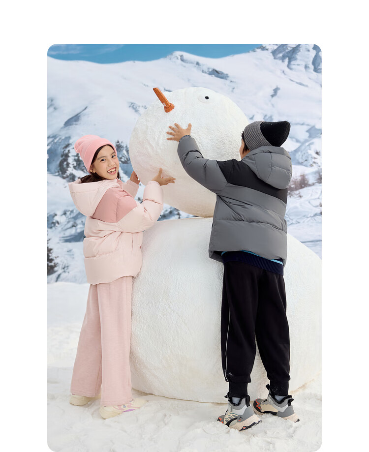 BALABALA Children's down Jacket, Boys And Girls Thickened Coat, Winter New Style Parent-Child Outfit, Baby Outdoor Wear 18