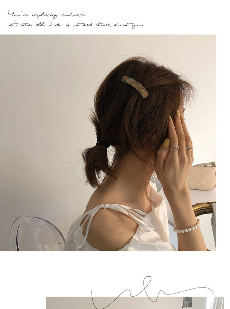 Xiangwan Hair Clip, Acrylic Duck Bill Clip, Straight Bangs Hairpin, Women's Top Side Bangs Clip, Hair Accessory 5