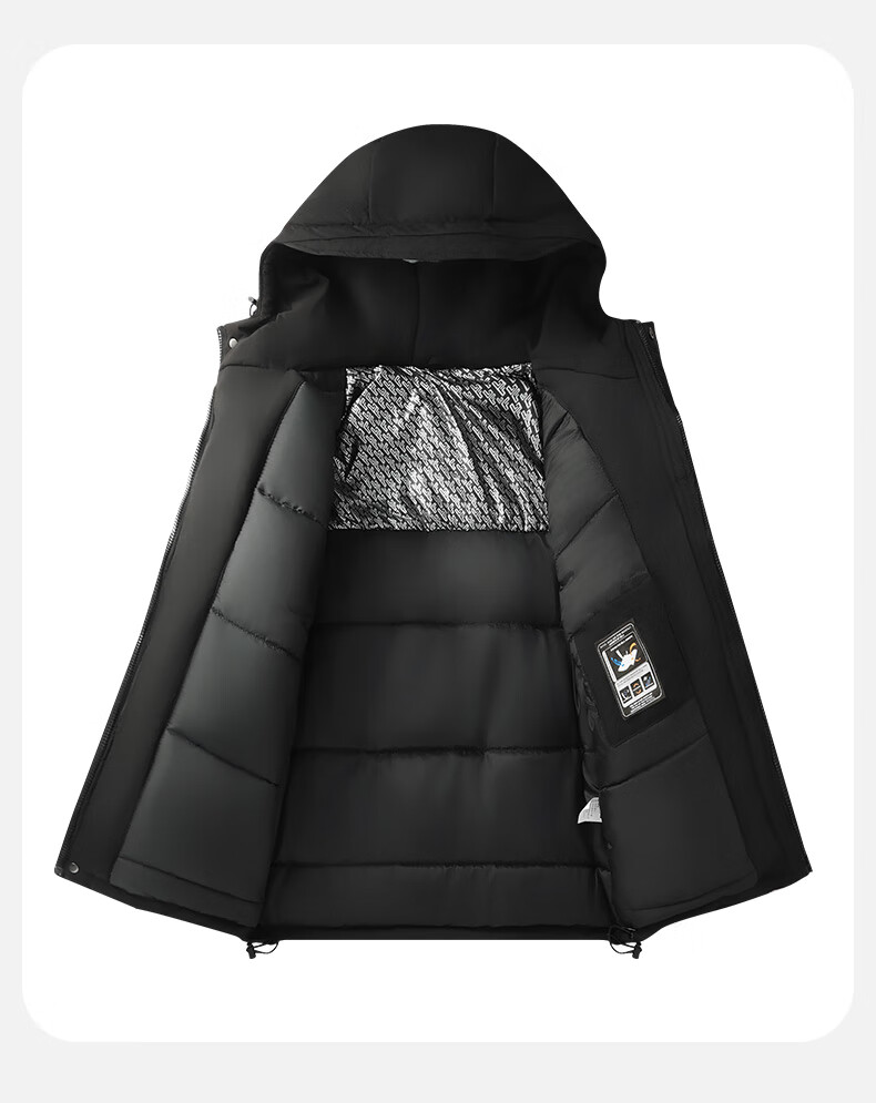 Warrior Men's Cotton Padded Jacket Autumn Winter Plus Size Thickened Warm Bread Jacket Loose Coat New Year Battle Robe 13