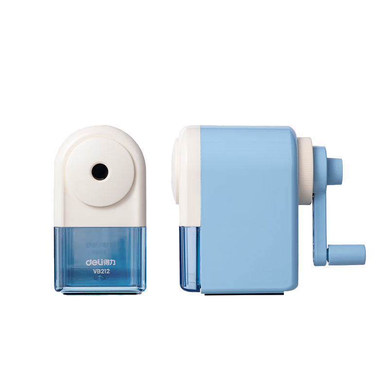 Deli [Lowest Price Online] Simple Hand-Crank Pencil Sharpener with Adjustable Thickness, Automatic Core Removal, And Rotary Blade for Students, Children's Birthday And Graduation Gifts for Boys And Girls