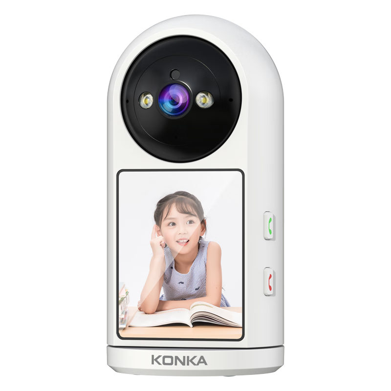 Konka Wireless Home Security Camera Indoor HD Two-Way Video Call Remote Mobile Monitoring 360-Degree Panoramic Night Vision Voice Intercom