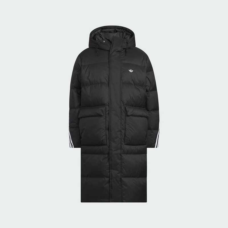 Adidas Originals Unisex 3S LONG DOWN U Long Down Jacket KC2564 Black S 9