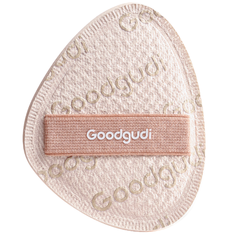 Goodi Brown Denim Puff New Soft Cotton Candy Foundation Sponge Dual-Use Wet and Dry Makeup Gift for Girlfriend