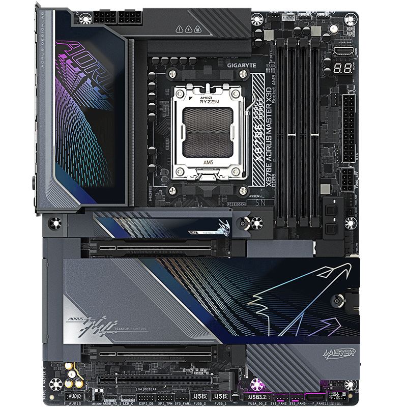GIGABYTE X870E AORUS MASTER X3D DDR5 WIFI7 Super Gaming Motherboard for AMD AM5 CPUs 9700X 9950X 9900X 9800X3D