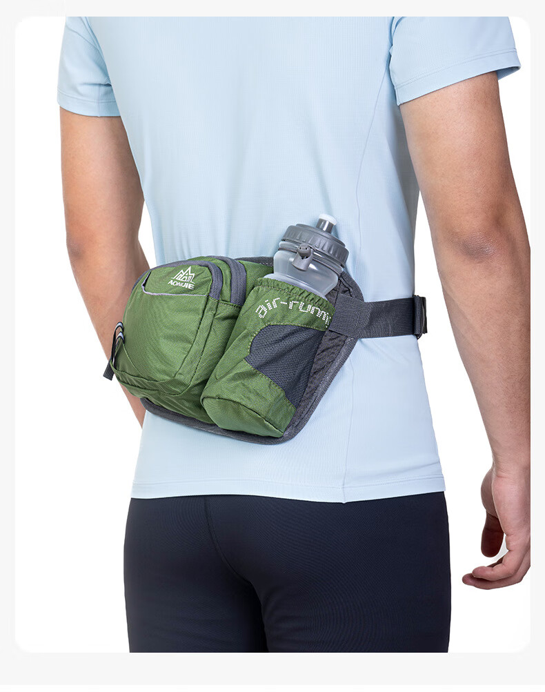 AONIJIE Outdoor Waist Bag Water Bottle Waist Pack for Men and Women Cycling Running Sports Multifunctional Waist Bag Single Pack without Water Bottle Military Green 11