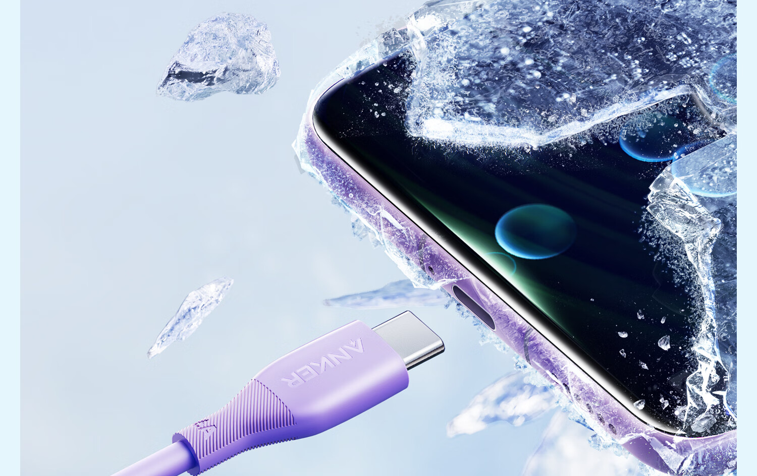 ANKE Data Cable, 100W Fast Charging, Compatible with Huawei Honor And IPhone 18 Tablets, Xiaomi USB to Type-C Fast Charging Cable, Supports Carplay, Dirt-Resistant, 1.8m White 5