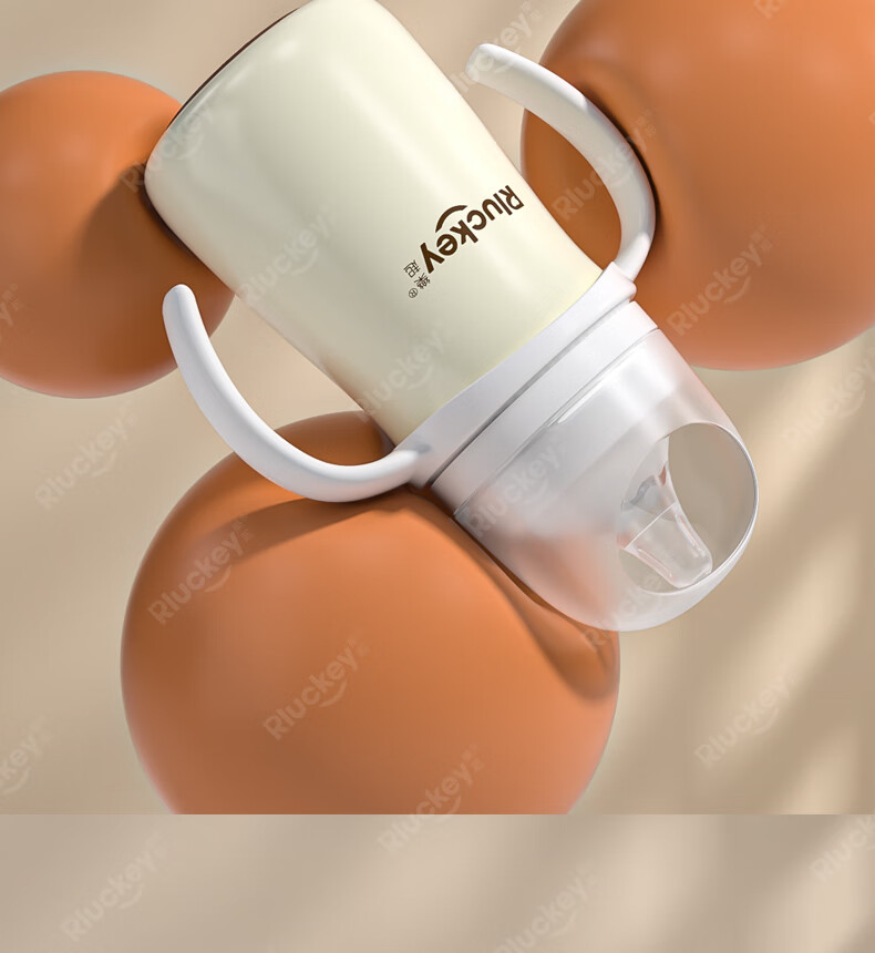 Leqi Infant Insulated Baby Bottle with Handle 316 Stainless Steel Ceramic Coated Liner 10