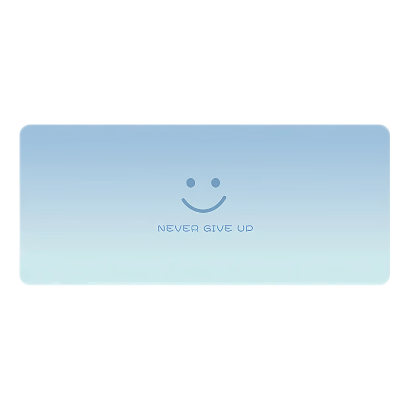 Juyingfeng Extra Large Minimalist Gradient Luxury Creative Desk Mat with Edge Locking Non-Slip Keyboard Pad Office Gaming Mouse Pad 1200x600x3mm Smiley Face
