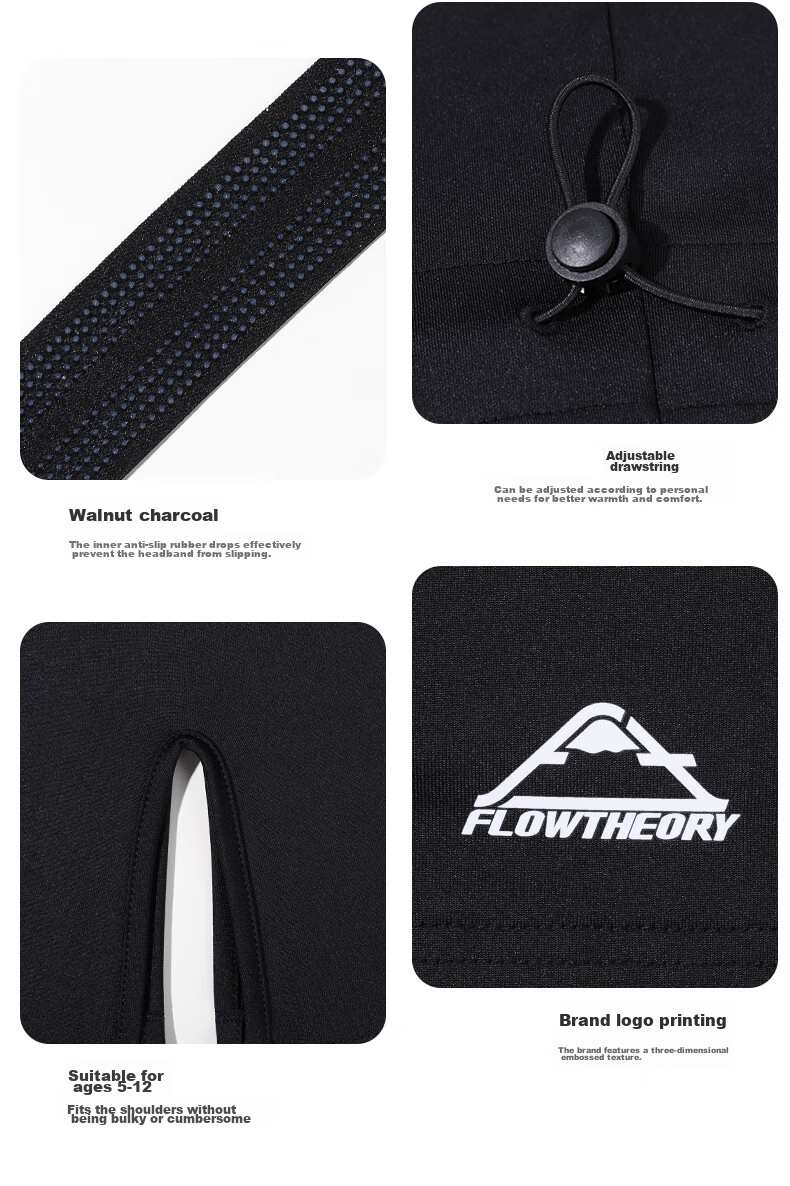 Flow Theory Ski Face Mask Cold Weather Windproof Warm V Face Neck Guard Layered Mask Autumn Winter Skiing Outdoor Riding Equipment 13