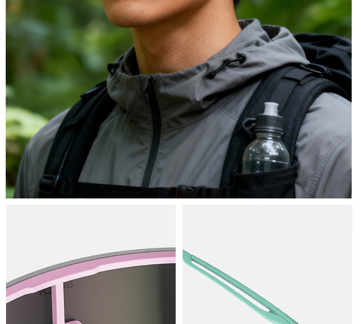 SCVCN Photochromic Mountaineering Goggles Day and Night Outdoor Hiking Windproof Sandproof Sunglasses Unisex 8