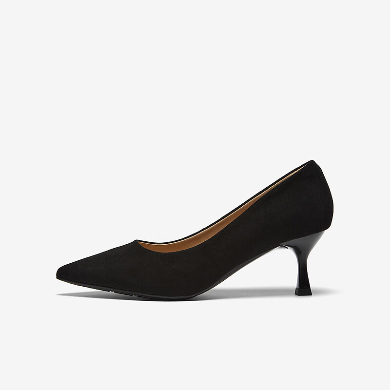 BASTO 26 Spring Simple Commuter Pointed Toe Women's Low-Cut Flats K5828AQ6 Black Size 34
