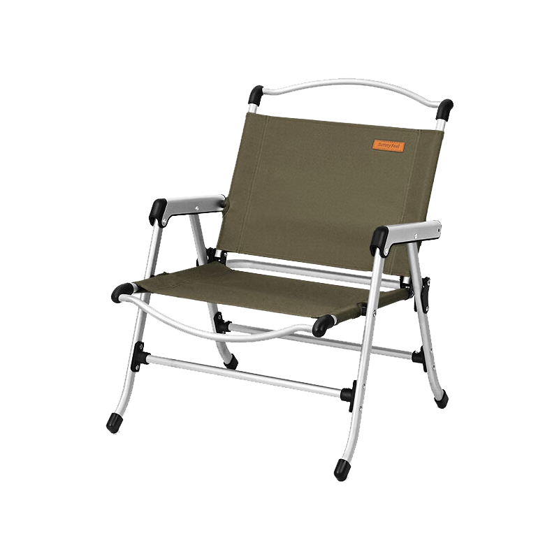 Shanfei Yunqi Outdoor Folding Chair Full Aluminum Alloy Kemit Chair Balcony Leisure Ultra-Light Portable Camping Chair Military Green