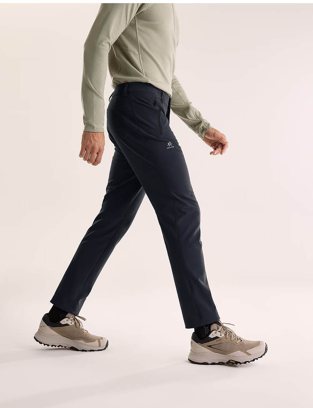 KAILAS Rock X Softshell Fleece Anti-Static Windproof Thickened Outdoor Hiking Pants Autumn Winter Men's 2