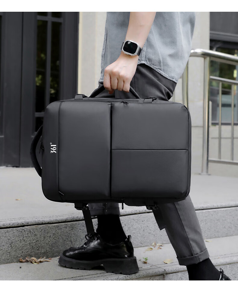 361° Backpack Men's Business Large Capacity Dual Shoulder Bag Independent Laptop Compartment Commuter Travel Casual Bag 31