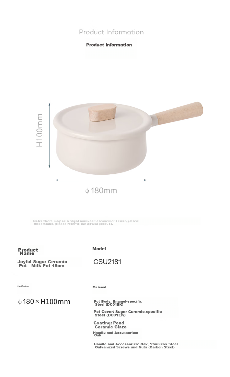 LOCK&LOCK Milk Pot for Induction Cooker And Gas Stove, Baby Food Pot, Hot Milk And Noodle Cooking Pot, Small Milk Pot, 18CM 12