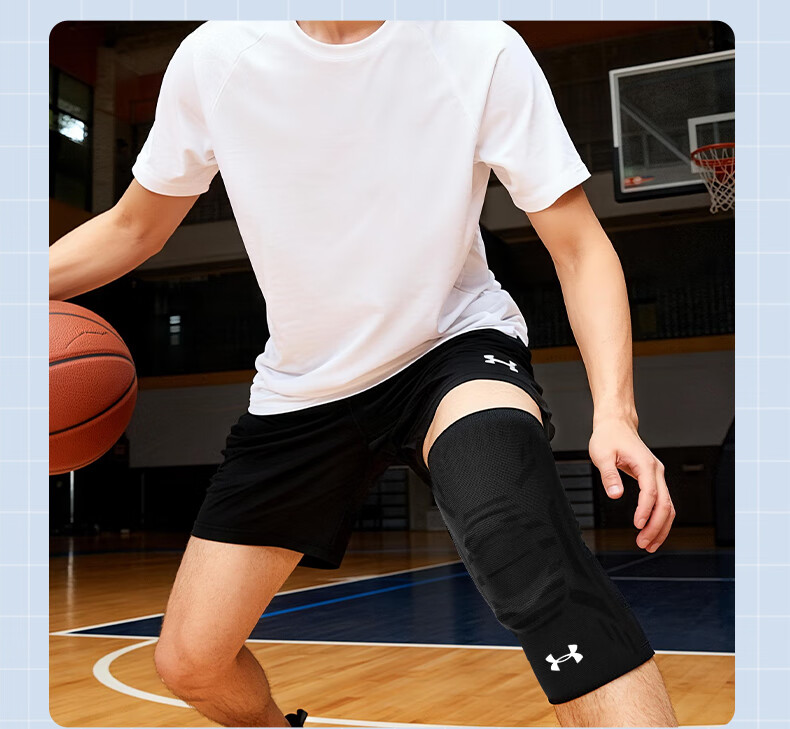 Under Armour Knee Brace Sports Warm Running Meniscus Basketball Football Badminton Patella Mountaineering Knee Joint Support for Men and Women 8