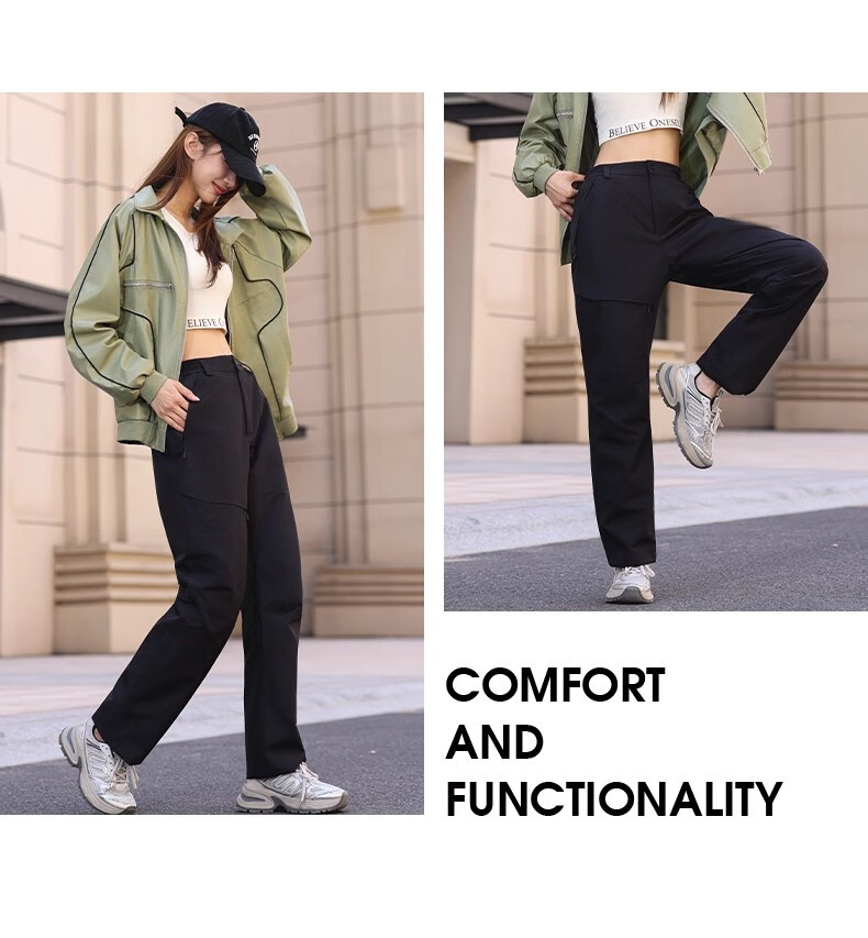 CAMEL Men's 3-in-1 Outdoor Softshell Pants Windproof Waterproof Fleece Lined High Breathability Thermal Hiking Trousers for Women 3